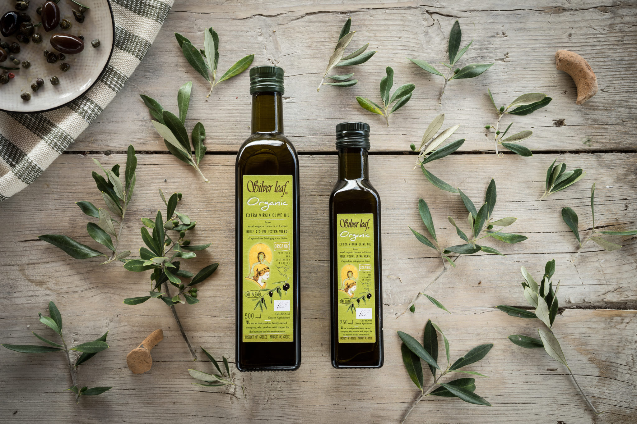 Huile d'olive biologique grecque extra-vierge